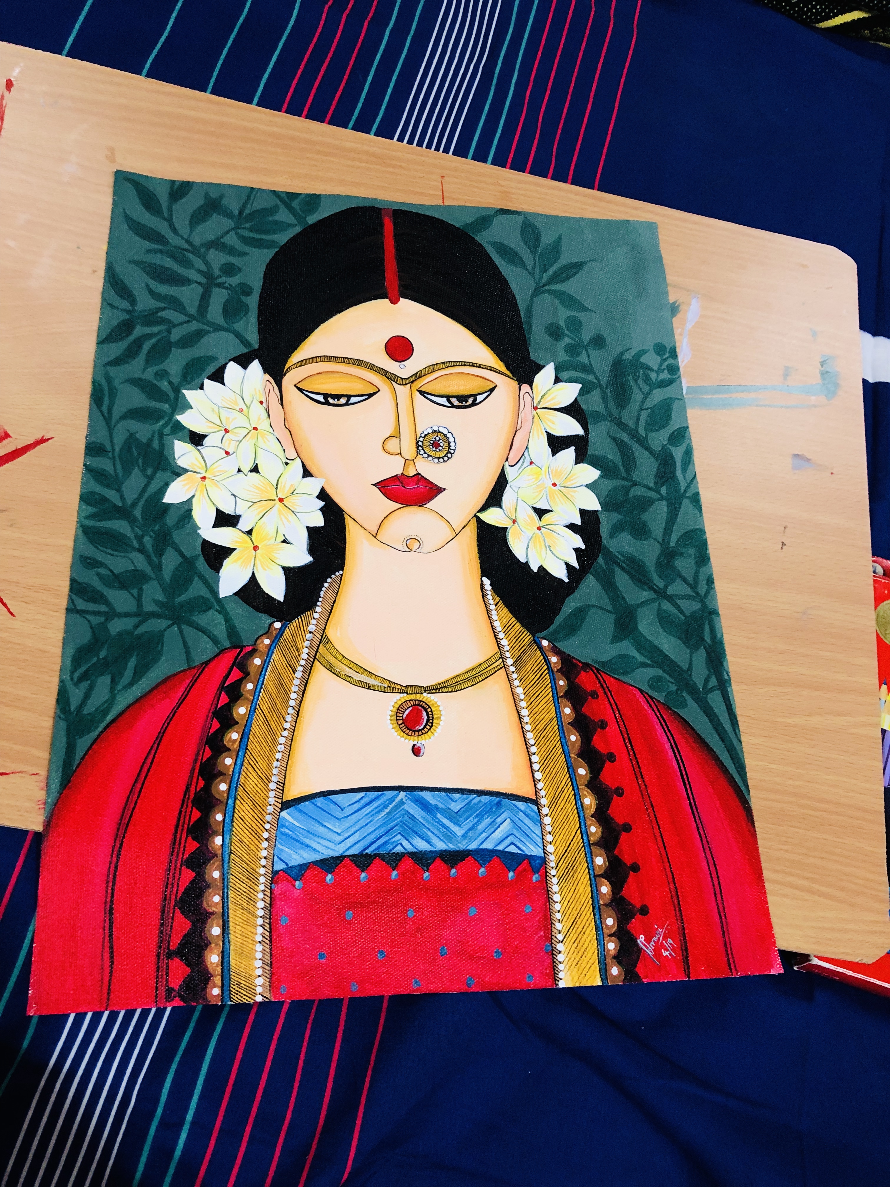 Nature watercolor painting